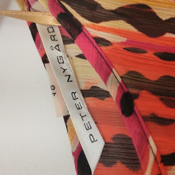 Multi-coloured Tunic Top by Peter Nygård; Size 18. - Picture 5 of 5